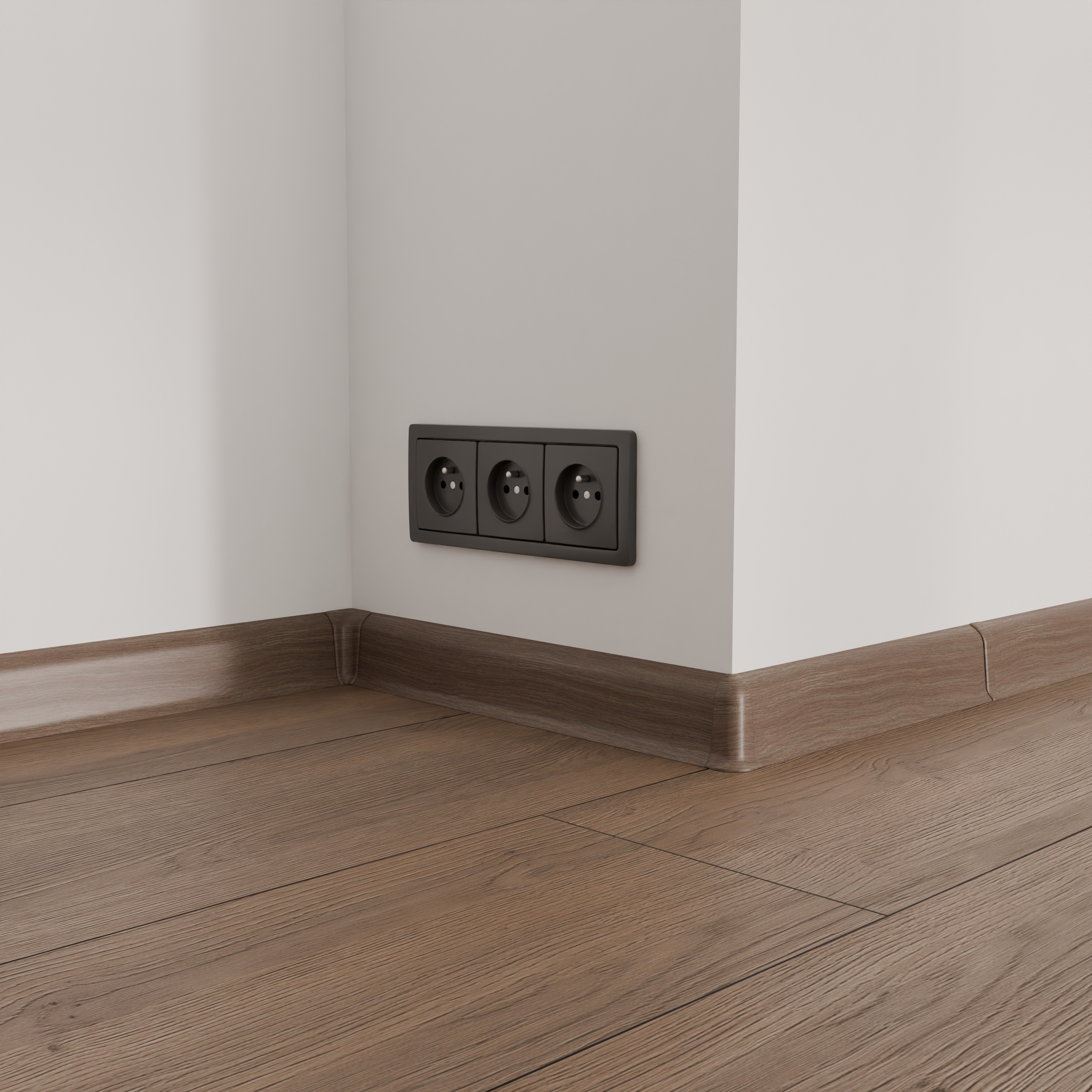 Соединитель для плинтуса 55мм